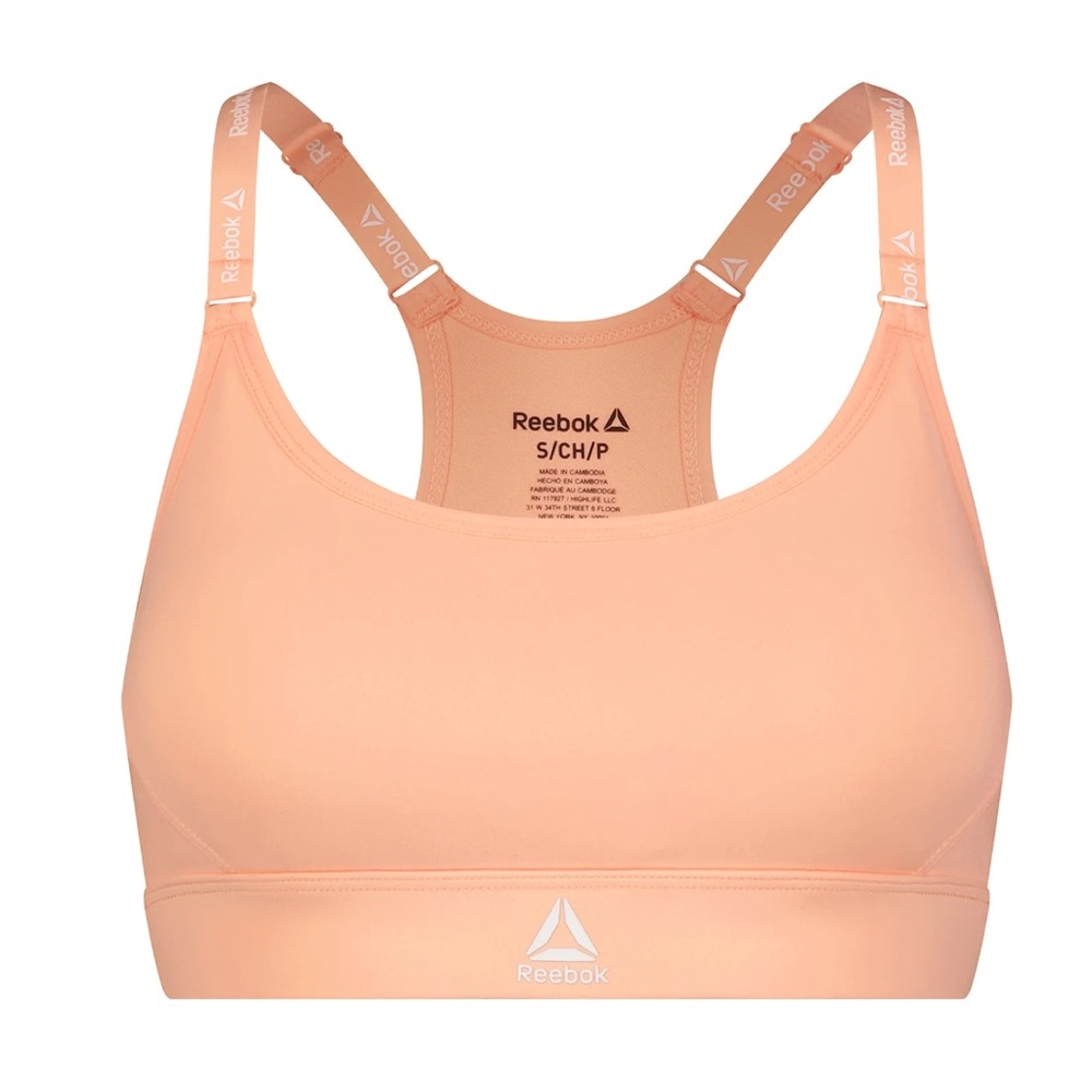 Reebok Women's Low Impact Favorite Bra with Removable Cups Size L - Picture 2 of 10